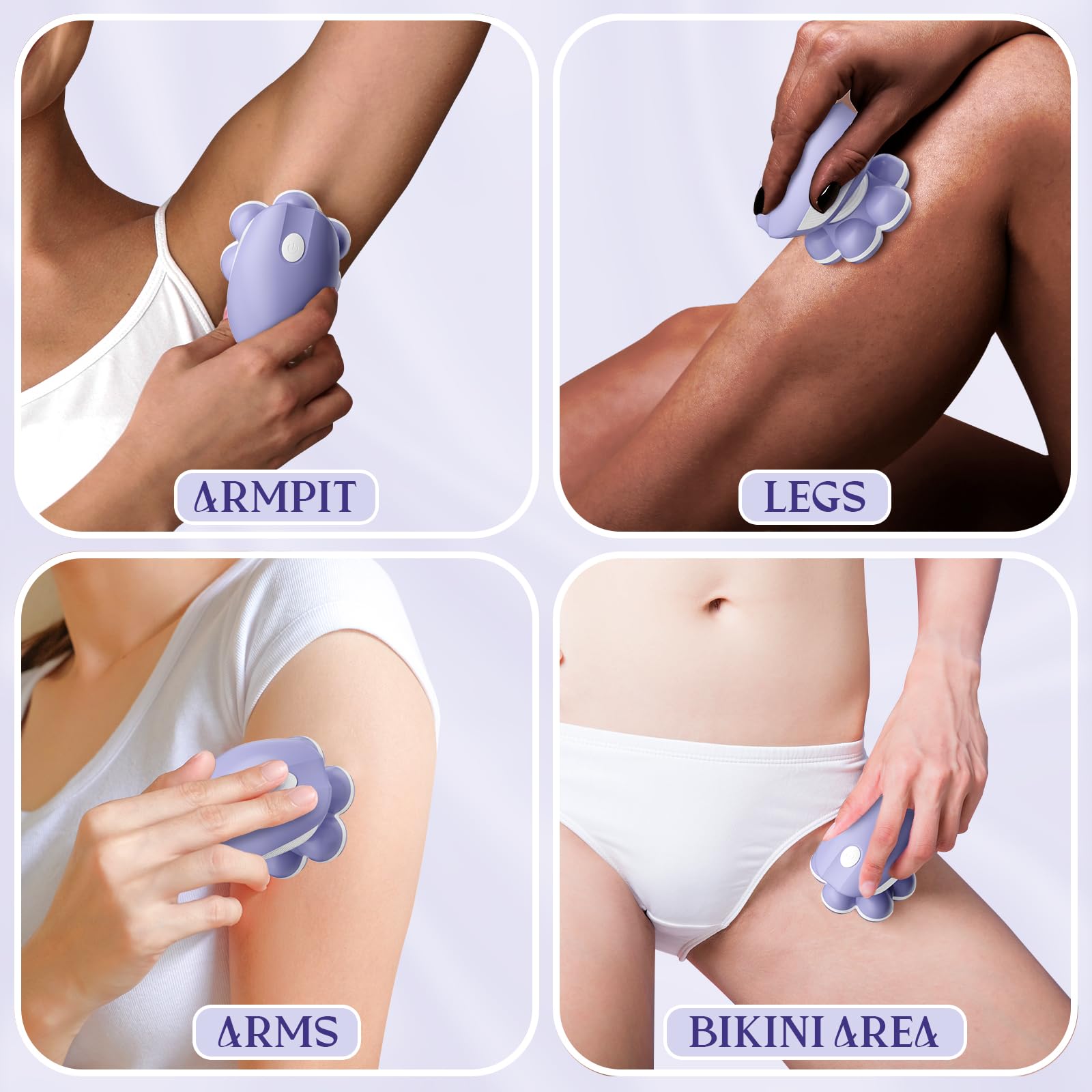 Bartrimber gentle blades and contouring heads for sensitive areas
