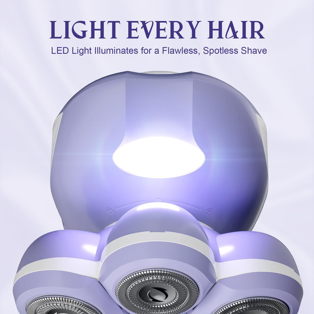 Bartrimber built-in light improves visibility during shaving