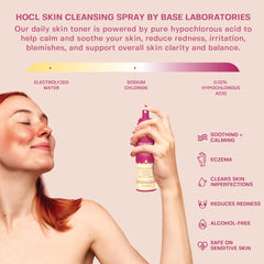 BASE LABORATORIES: cuidado diario de la piel con hipocloroso que apoya la barrera cutánea.