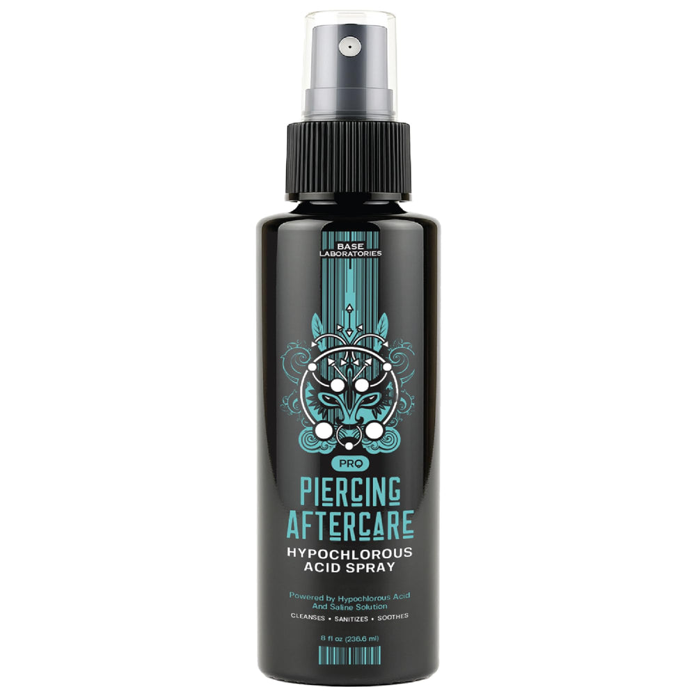 BASE LABORATORIES: botella de cuidado post piercing para limpieza diaria