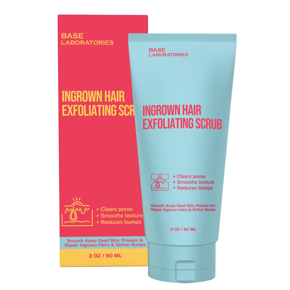 BASE LABORATORIES KP Bump exfoliante: frasco visible para uso diario y piel suave