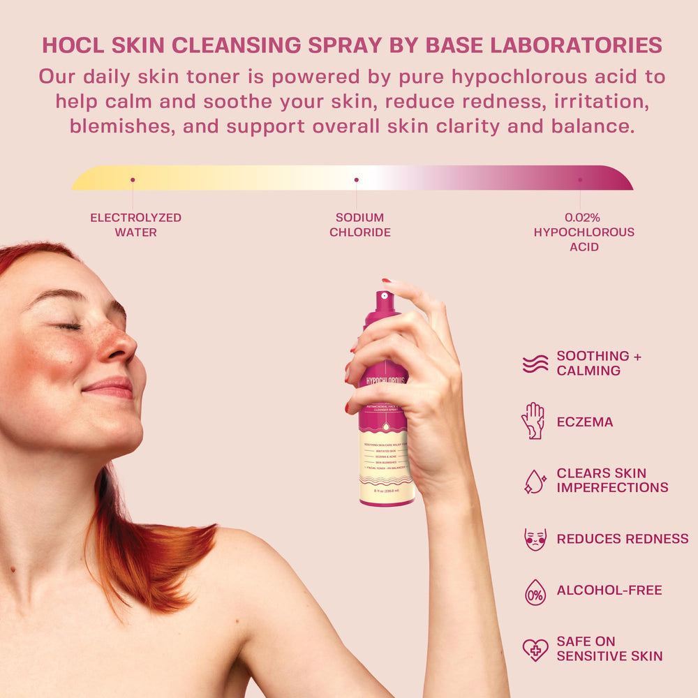 BASE LABORATORIES HOCL spray aplicación mano para uso diario