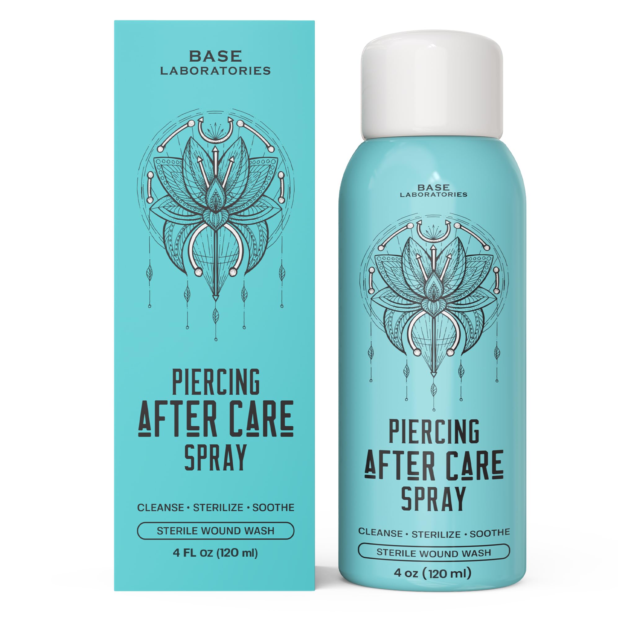 BASE LABORATORIES Limpiador para piercings, limpieza delicada.