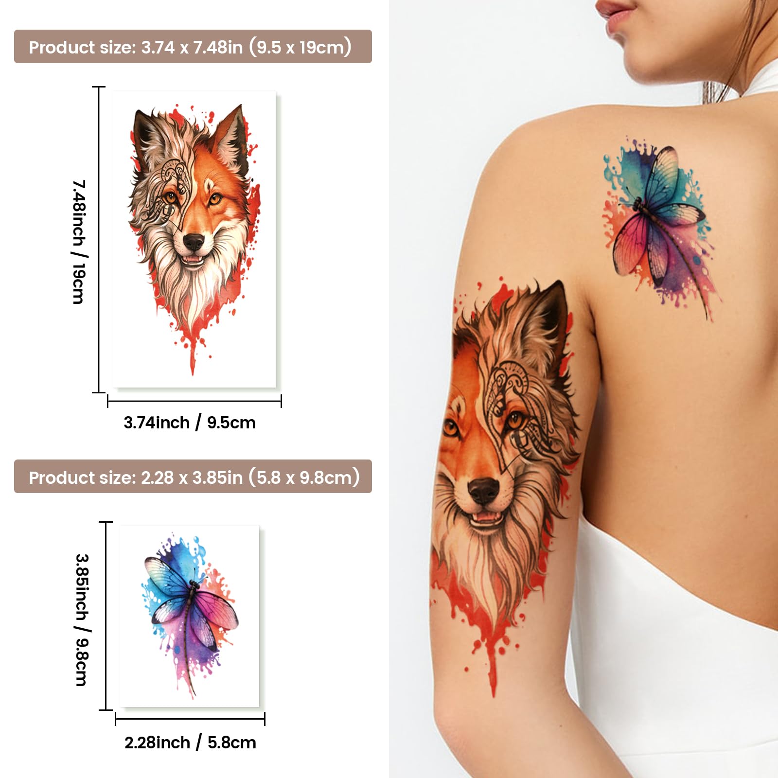 Basifa 60-sheets tiny tattoos for subtle decoration.