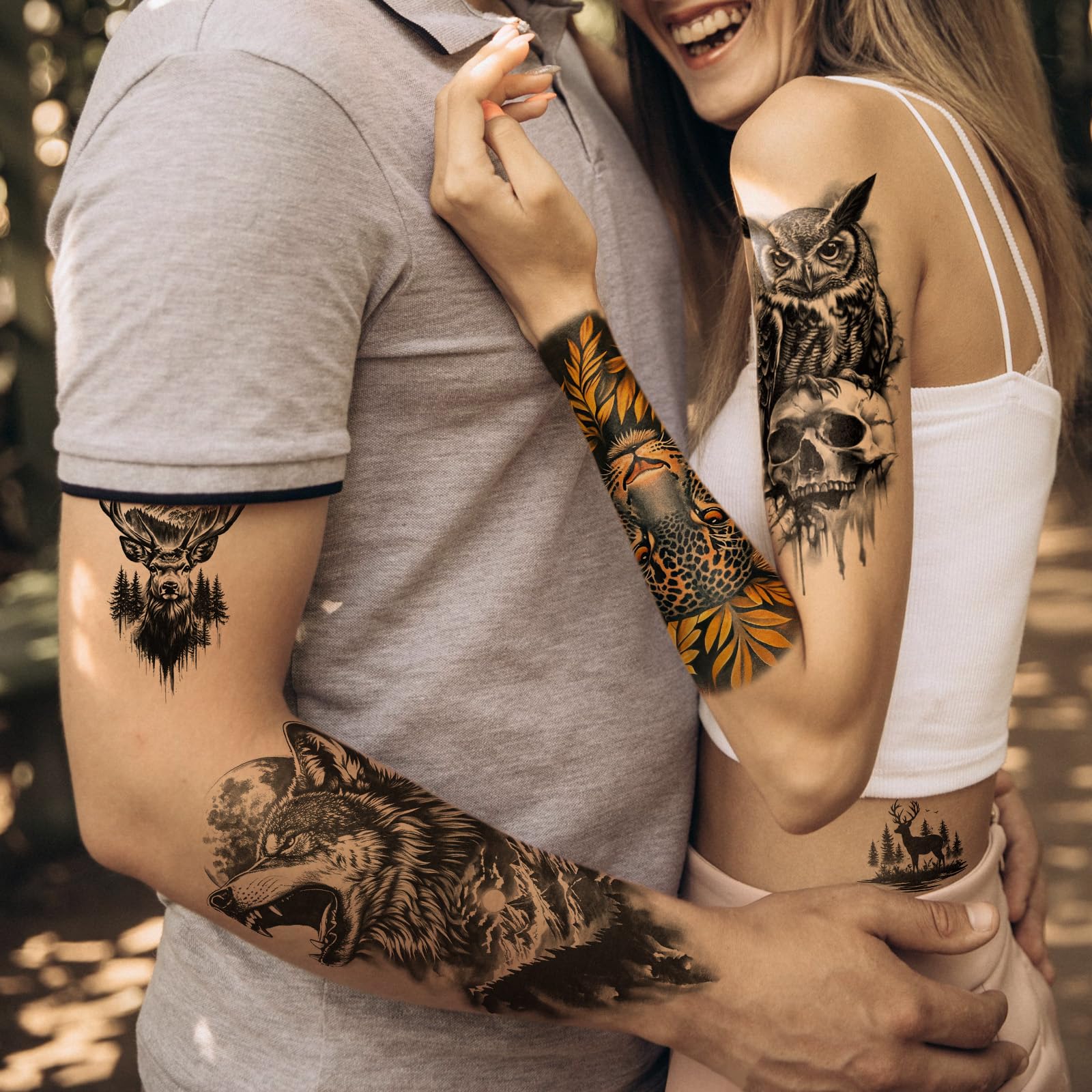 Basifa Bear half-arm tattoo for rugged, statement-making appeal.