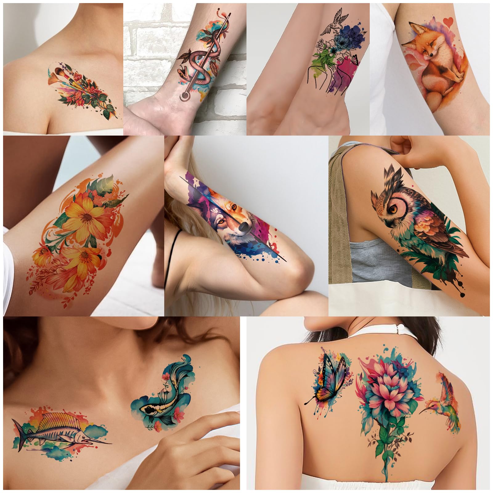 Basifa waterproof tattoos suitable for swimming and active days.