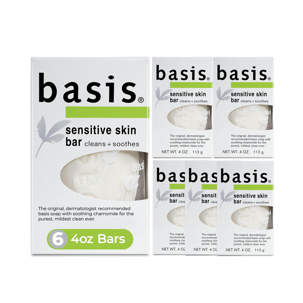 Basis Jabon Barra Piel Sensible Manzanilla Aloe Vera: limpieza suave que cuida la piel sensible
