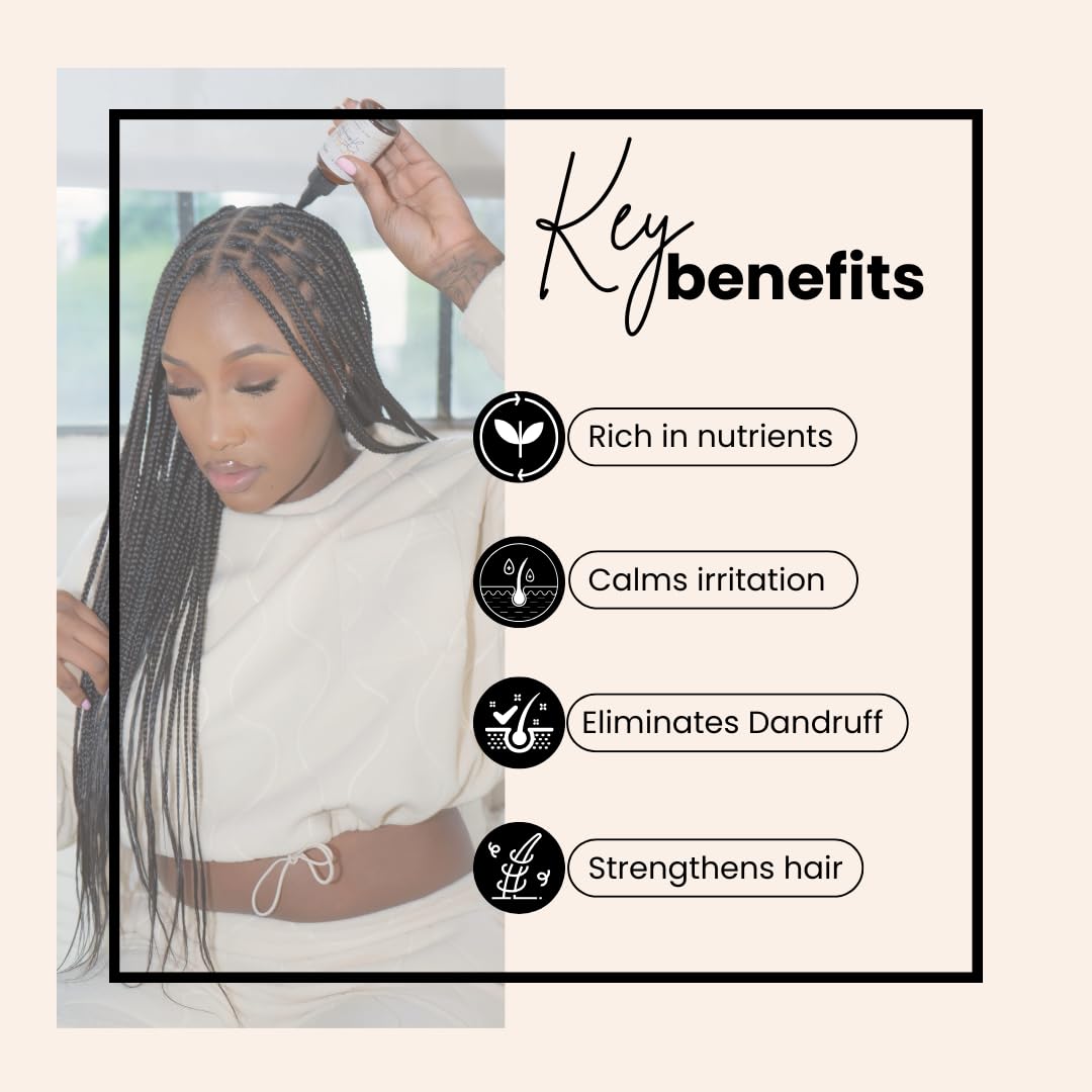 Bask & Lather Leave-in oil application on damp hair