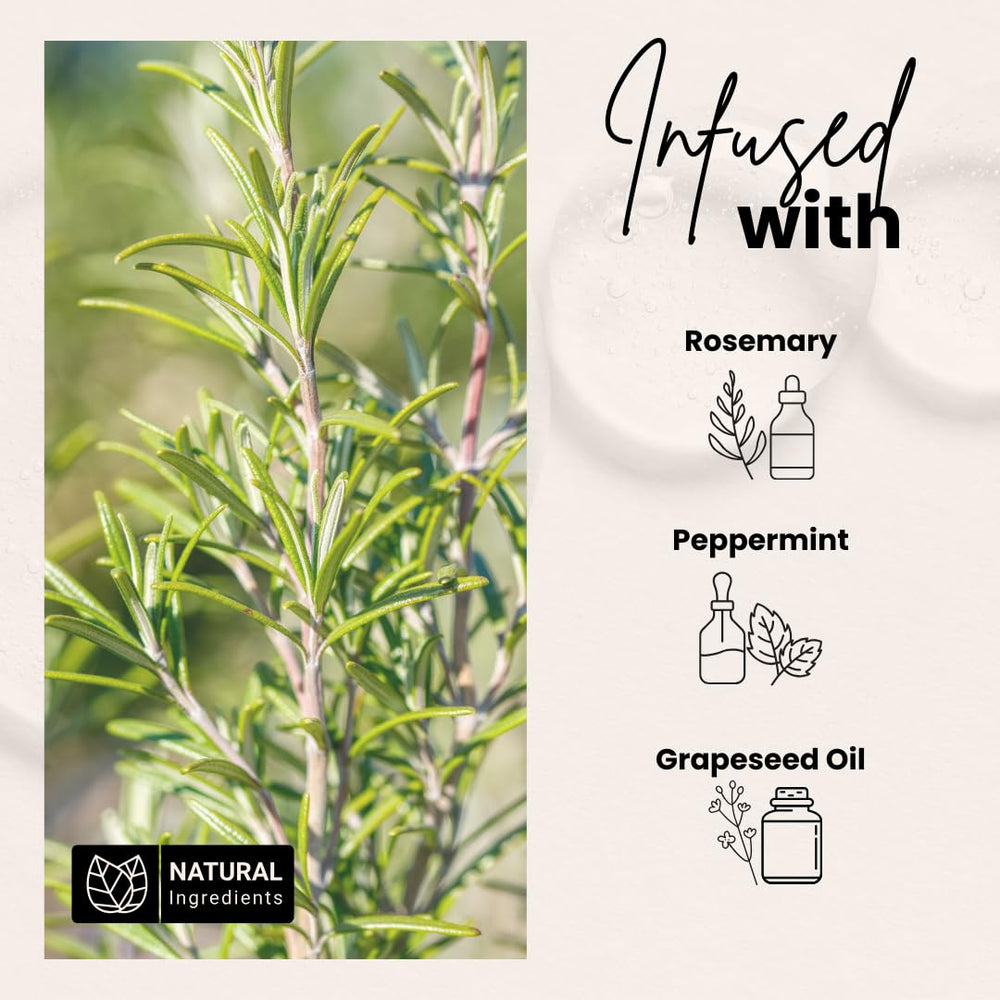 Bask & Lather rosemary-mint ingredients glass jar close-up