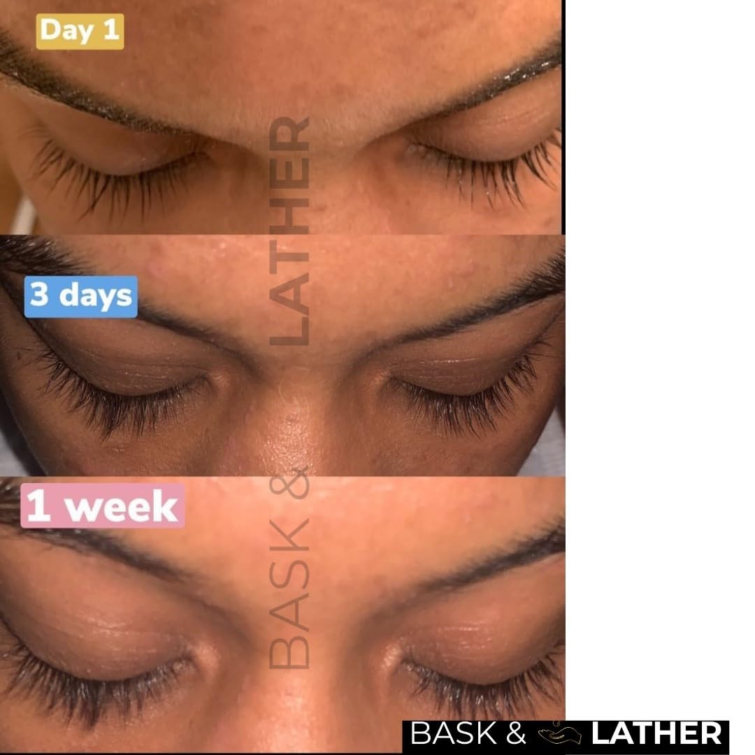 Serum Bask y Lather define las cejas con fórmula suave.