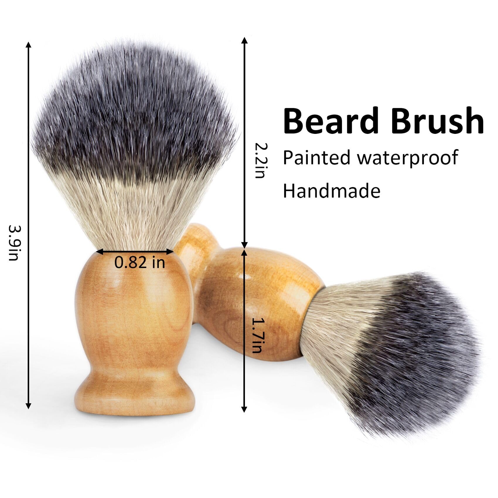 Bassion dense soft-bristles shaving brush creates rich, comfortable lather