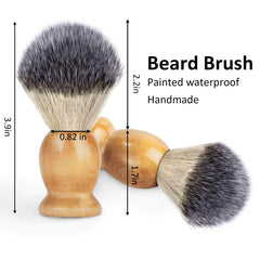Bassion dense soft-bristles shaving brush creates rich, comfortable lather