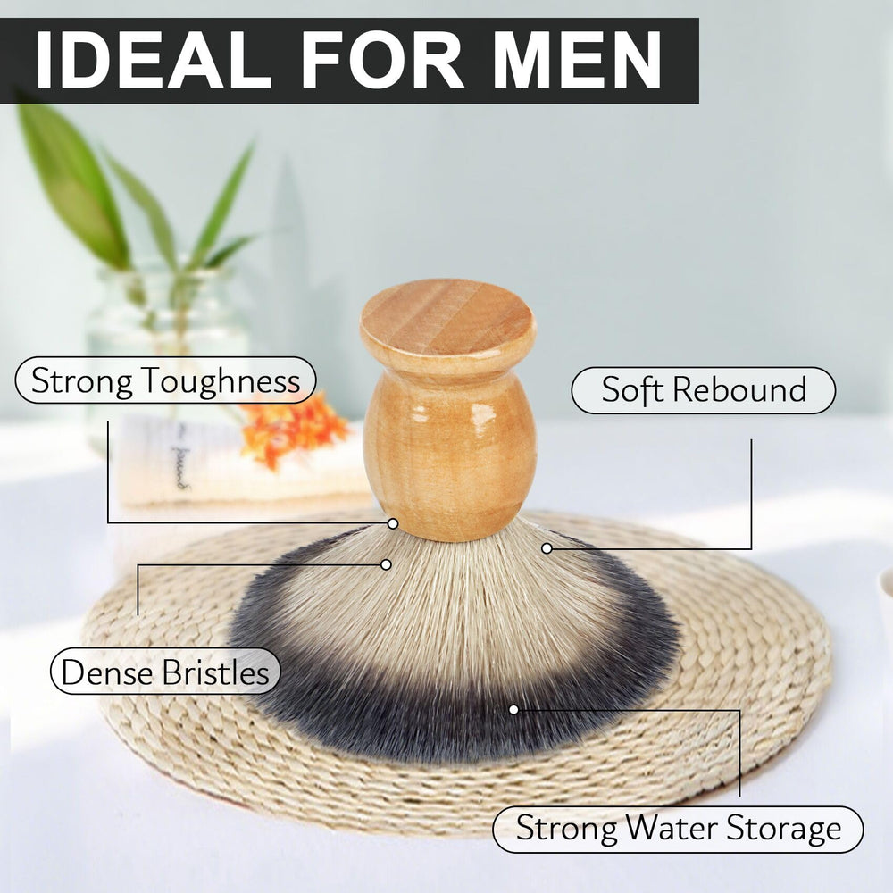Bassion rich warm-lather shaving brush enhances daily grooming routine