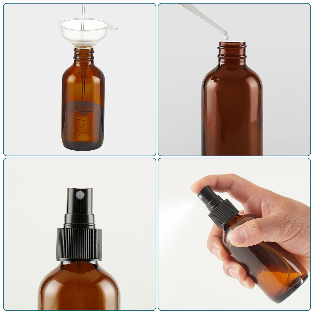 Bastelica amber bottle with UV protection for blends.