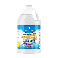Bastion Finesilk White Pearlized Hand Soap gallon refill for bulk replenishment.