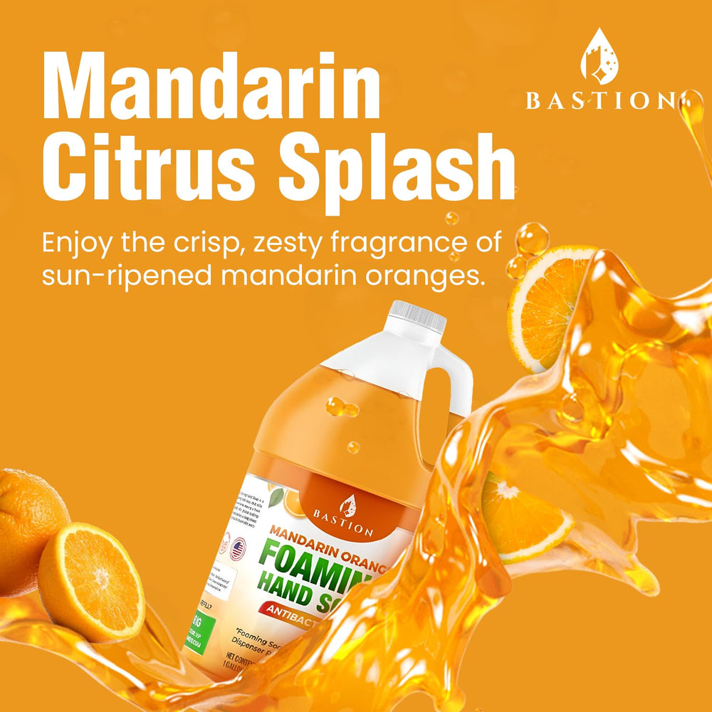 Bastion foaming hand soap creamy foam closeup for luxurious wash.