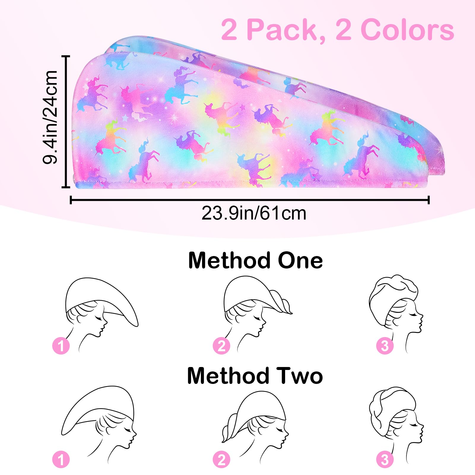 Basumee diseños divertidos como unicornio y sirena.