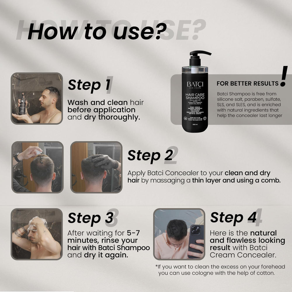 BATCI Hair Atelier airless pump packaging ensures hygienic, mess-free application on-the-go.