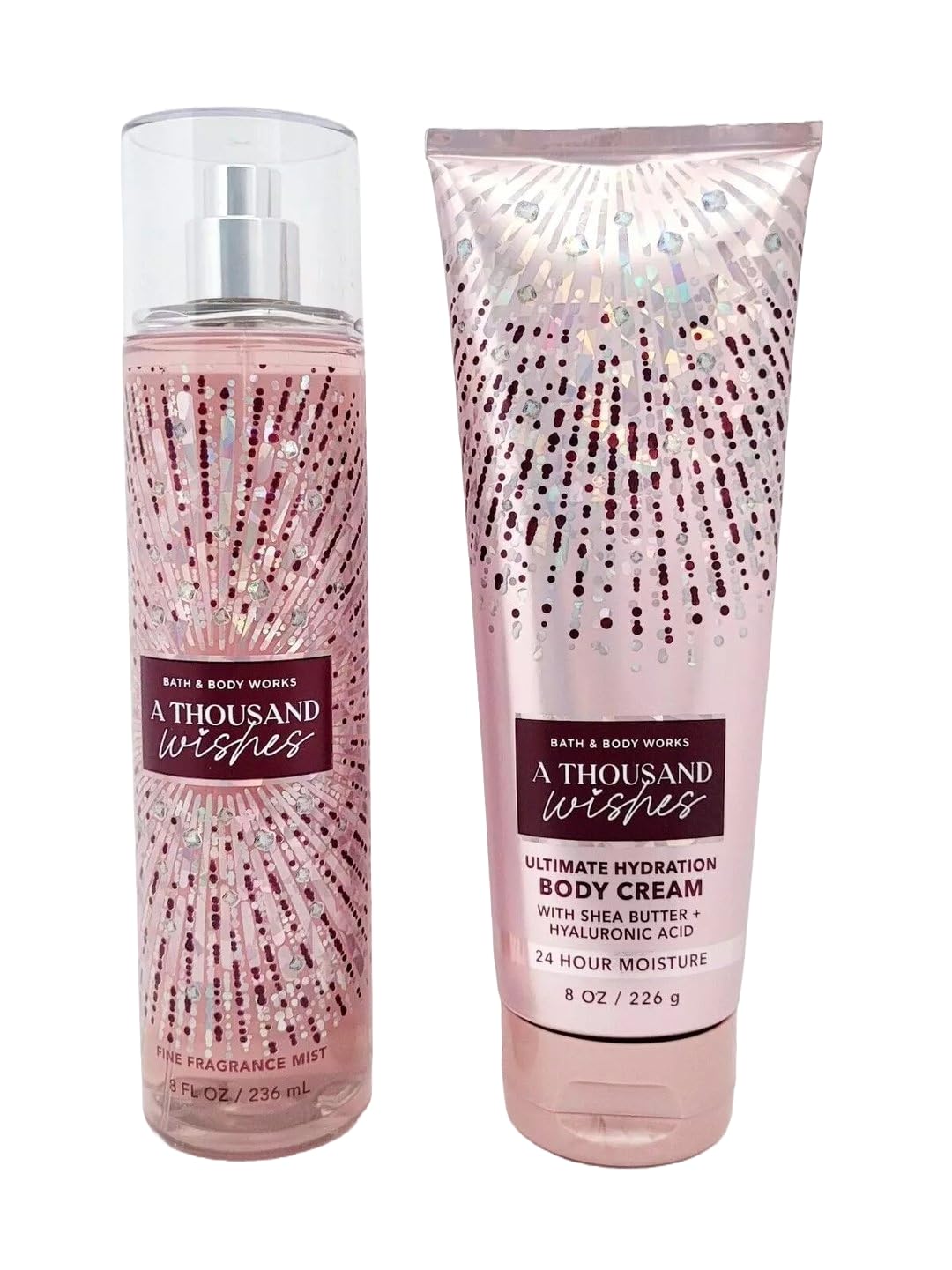 Bath and Body Works A Thousand Wishes fragrance mist, 8 oz, long lasting aroma.