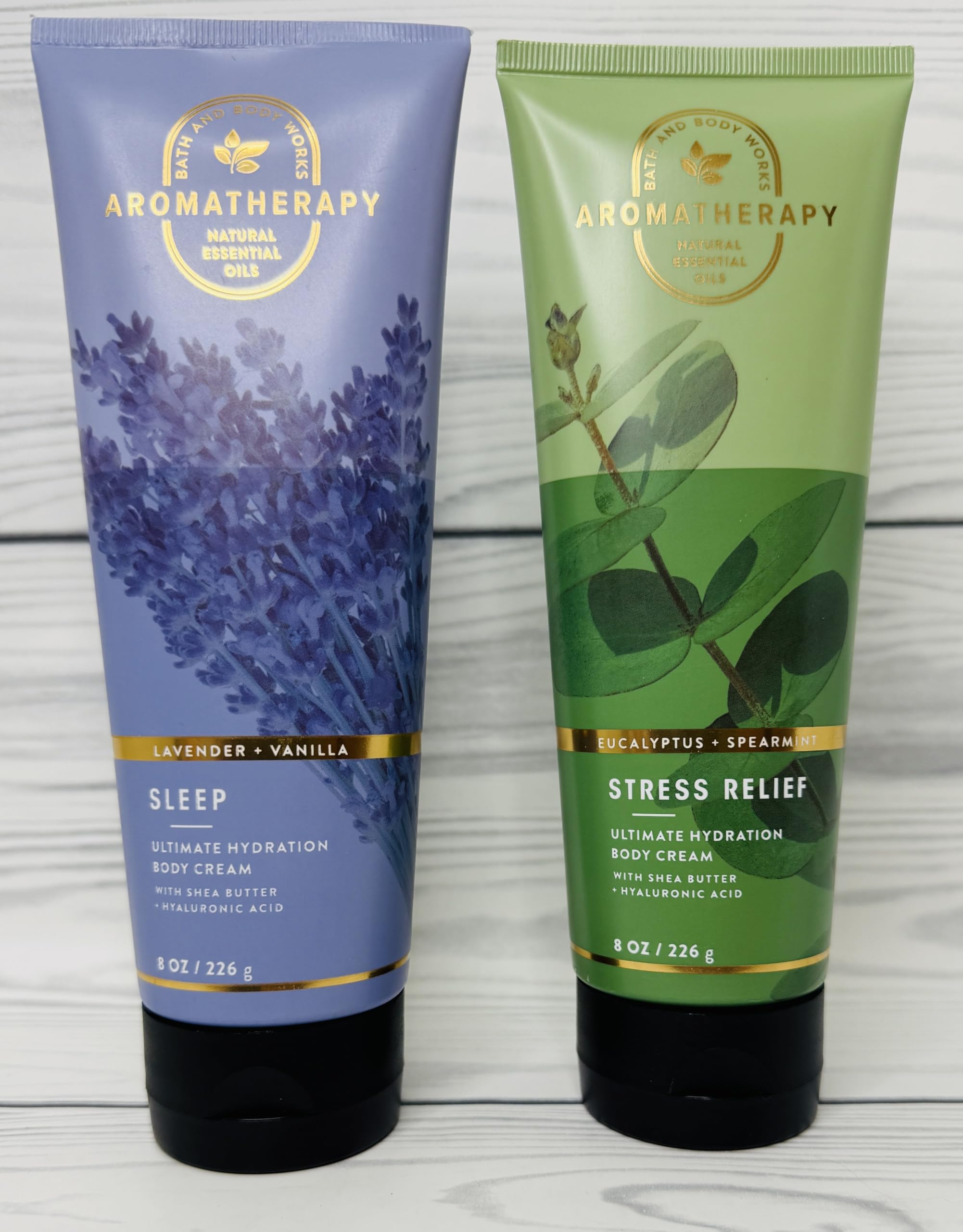 Bath & Body Works Aromatherapy hydration cream texture close-up for soft skin