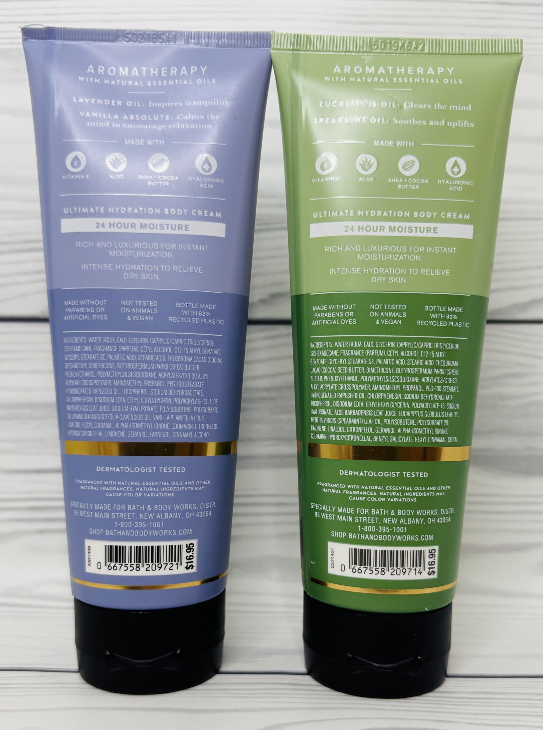 Bath & Body Works Aromatherapy lavender-vanilla bottles promote calm and sleep
