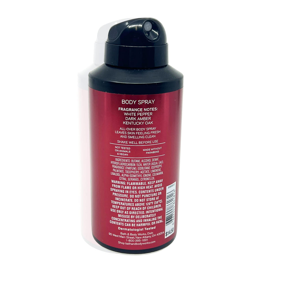 Bath &amp; Body Works Bourbon bottle display highlighting premium scent for everyday wear.
