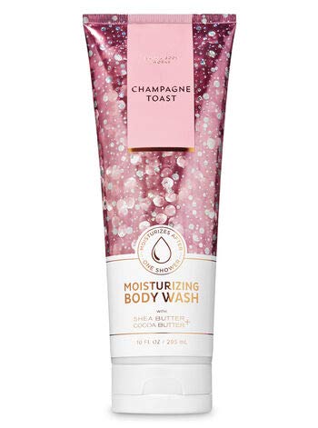 Bath and Body Works Champagne Toast body wash bottle with festive label for daily use