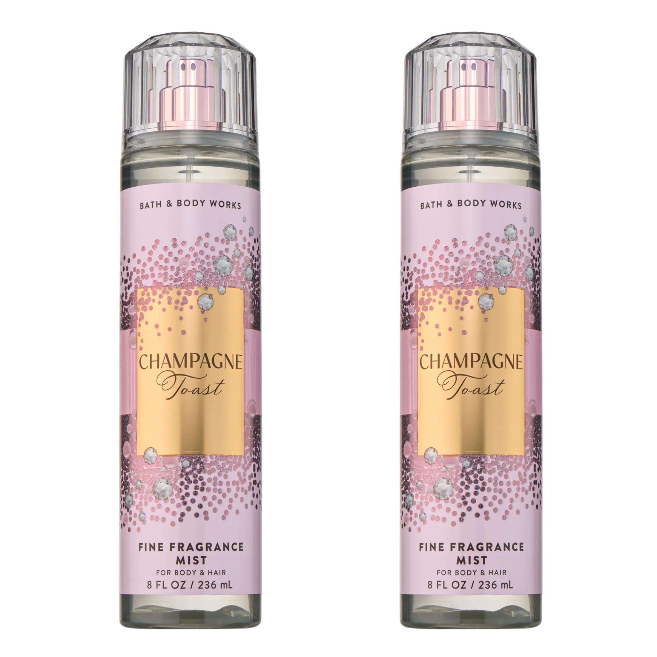 Bath & Body Works Champagne Toast bottle front view for everyday wear