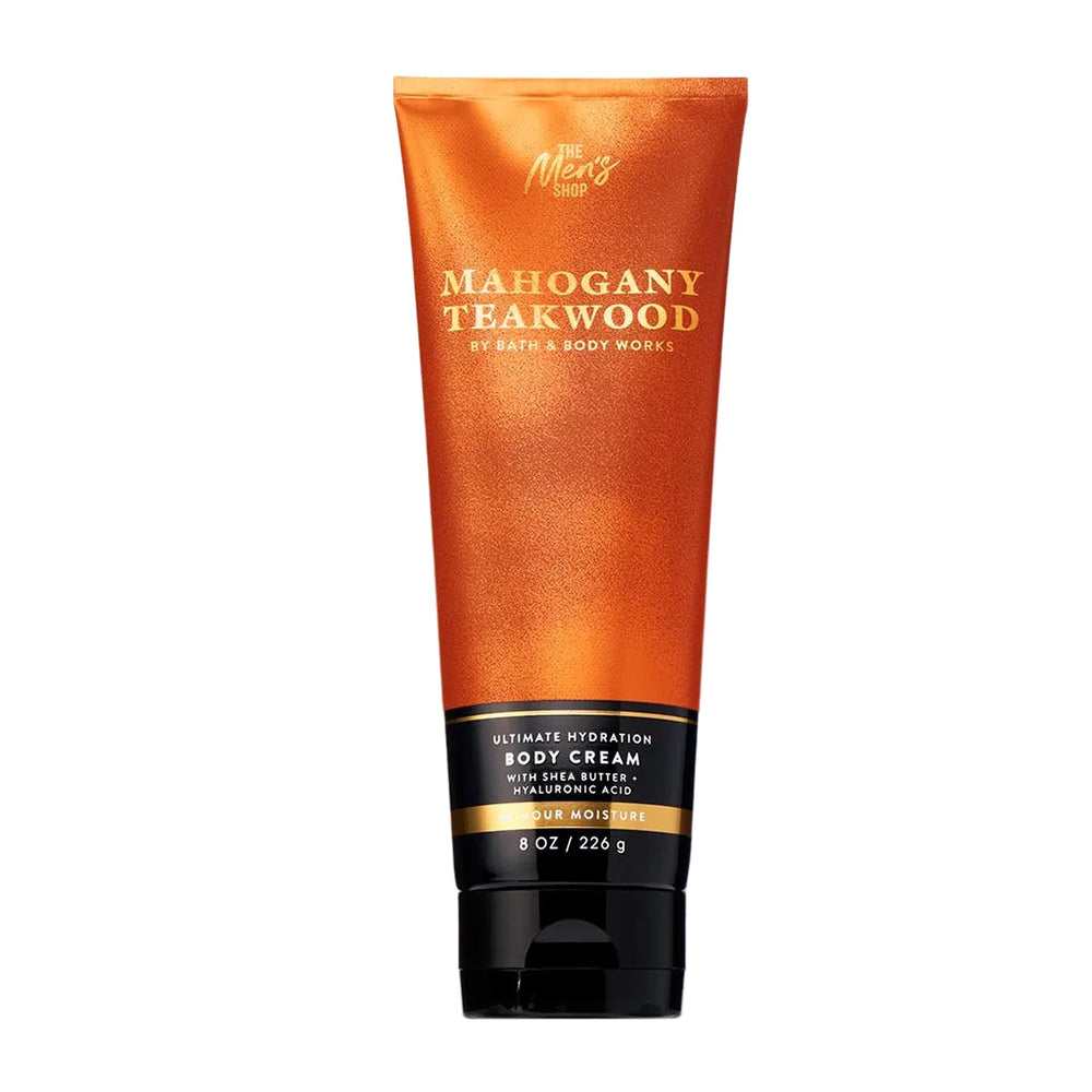 Bath & Body Works crema corporal para hombre, fragancia caoba-teca, hidratación 8 onzas