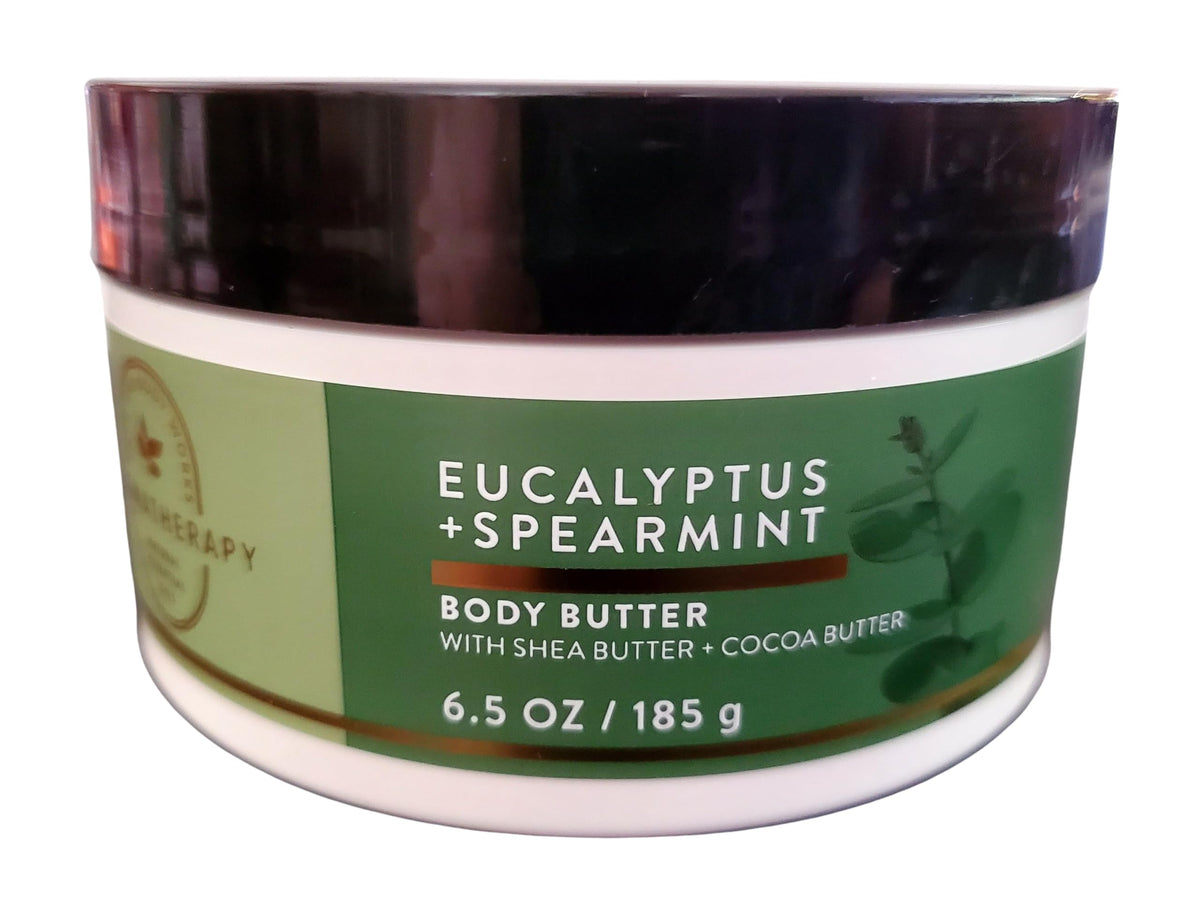 Bath & Body Works crema corporal con eucalipto y menta, hidratación de más de 24 horas.