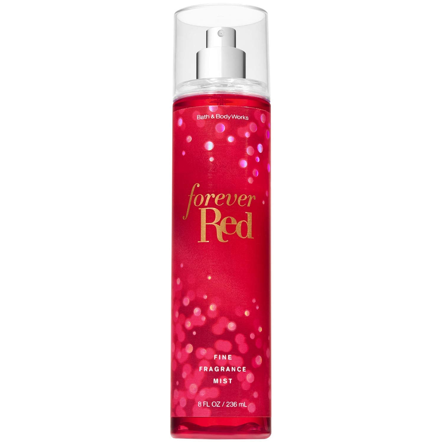 Bath & Body Works Forever Red fragrance mist bottle, delivering a long-lasting scent.