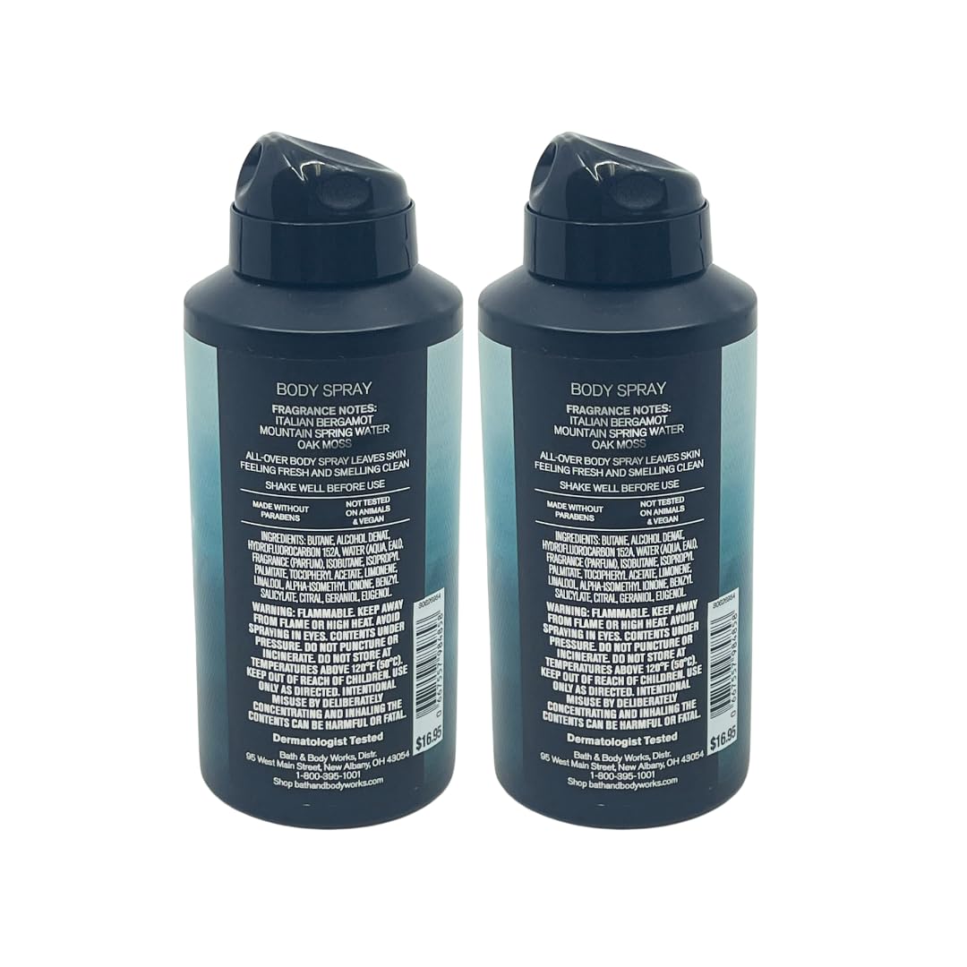 Bath & Body Works Freshwater 2-pack bottle closeup, clean refreshing notes