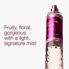 Bath & Body Works Gingham Gorgeous spray showing even coverage