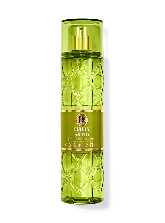 Bath & Body Works Guilty As Fig fragrance mist bottle pour for quick refresh.