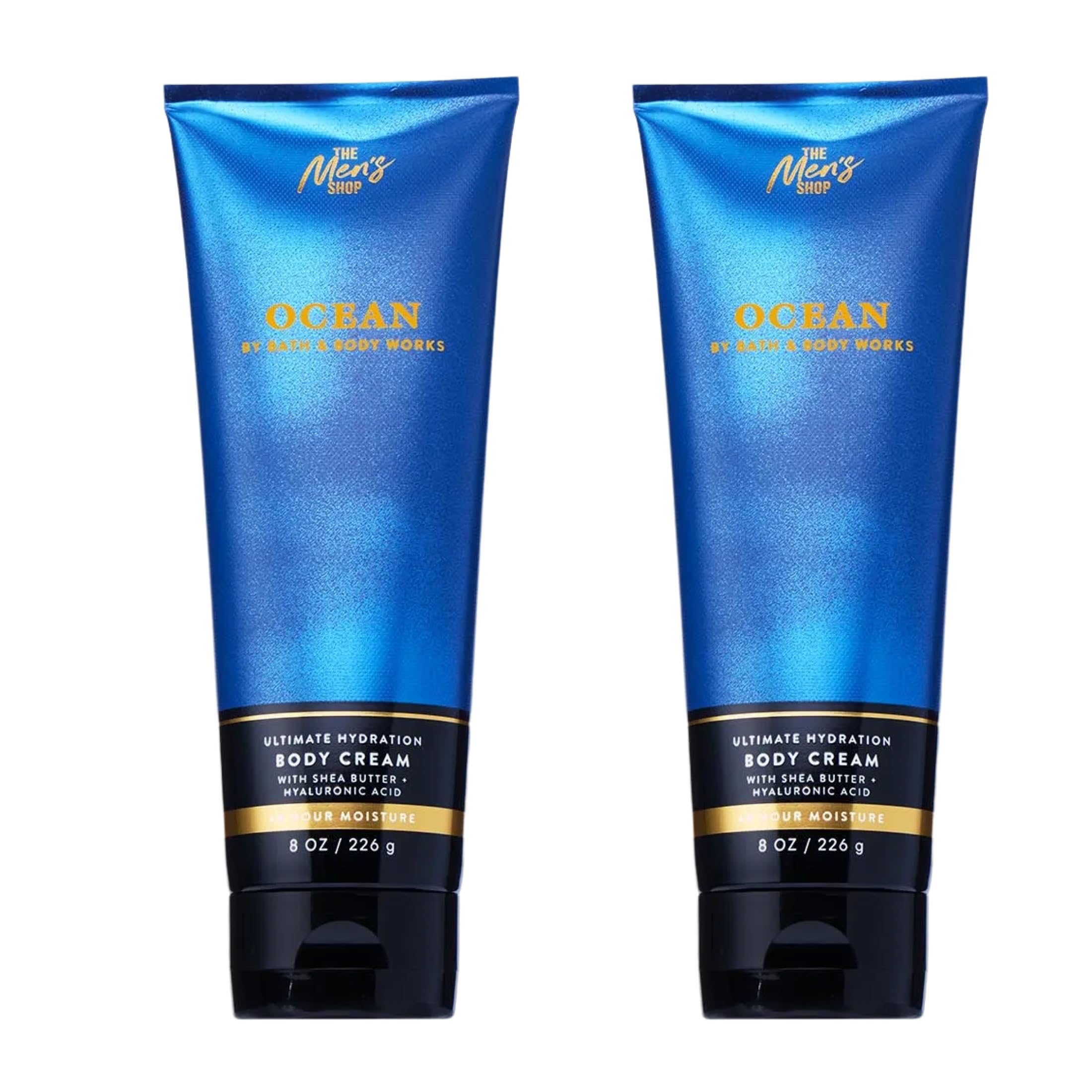 Bath & Body Works crema corporal para hombre con aroma oceánico y hidratación prolongada.