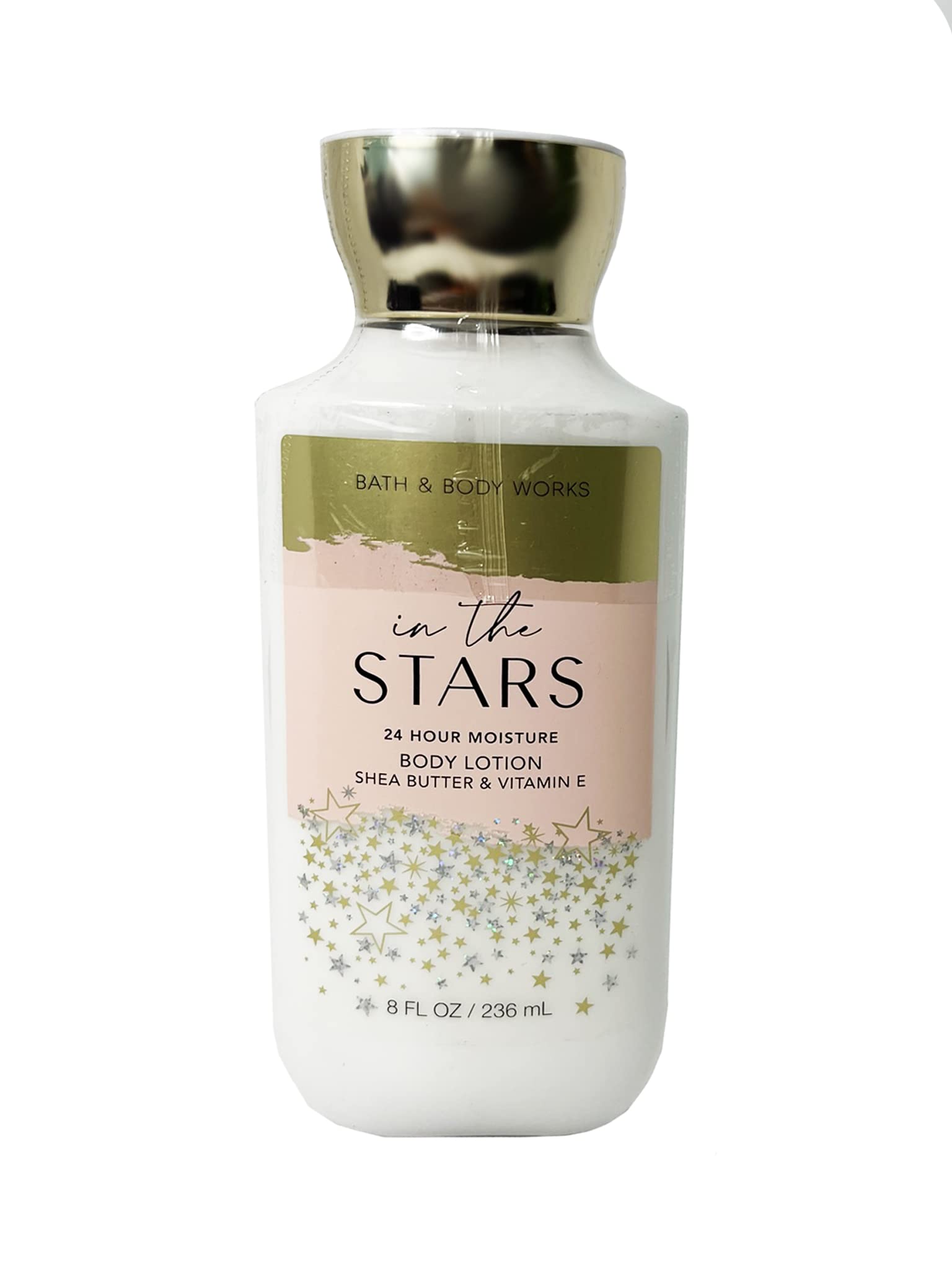 Bath & Body Works In The Stars, botella de loción, aroma envolvente que hidrata la piel diariamente.