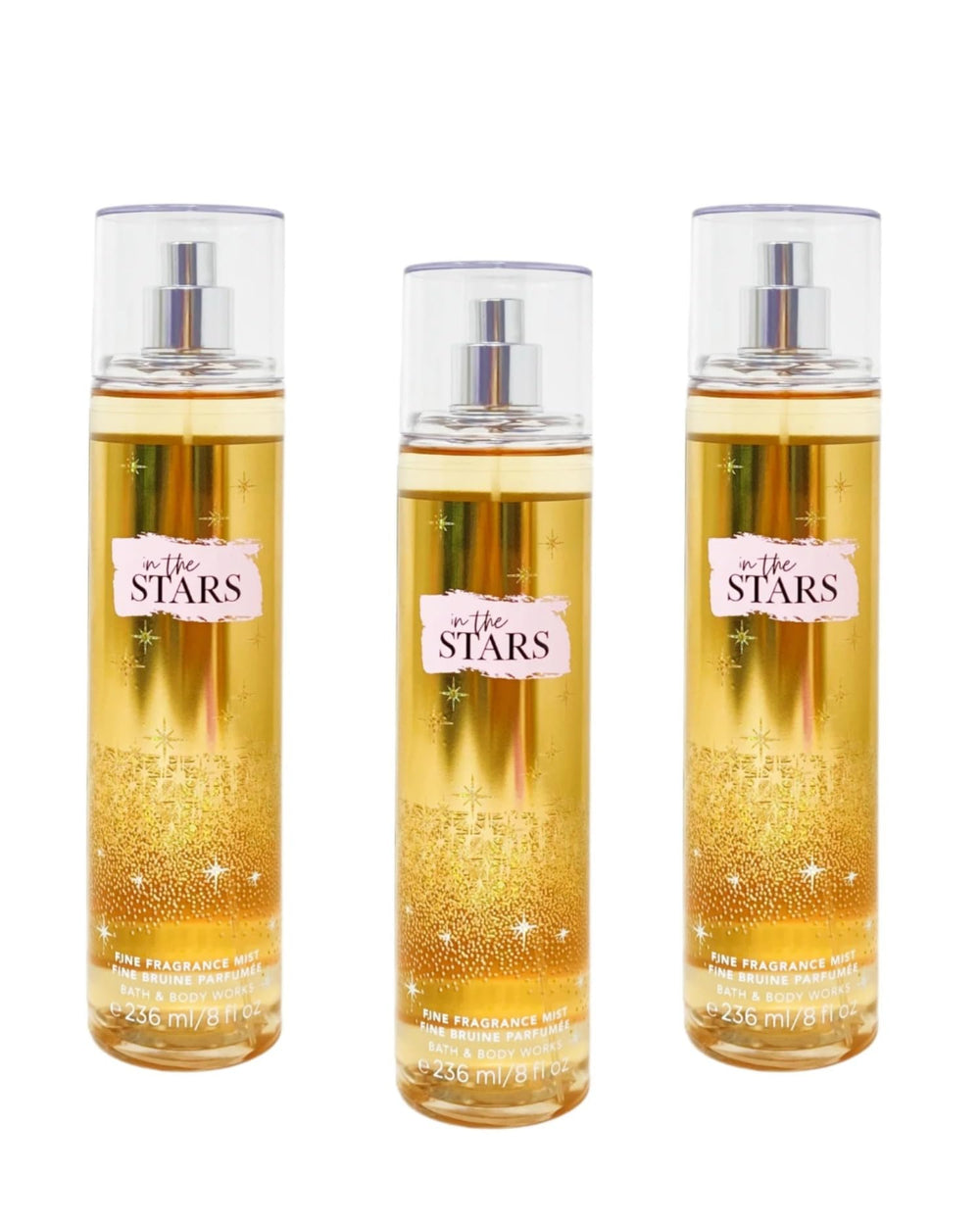 Bath & Body Works In The Stars mist glow moment evokes radiant scent