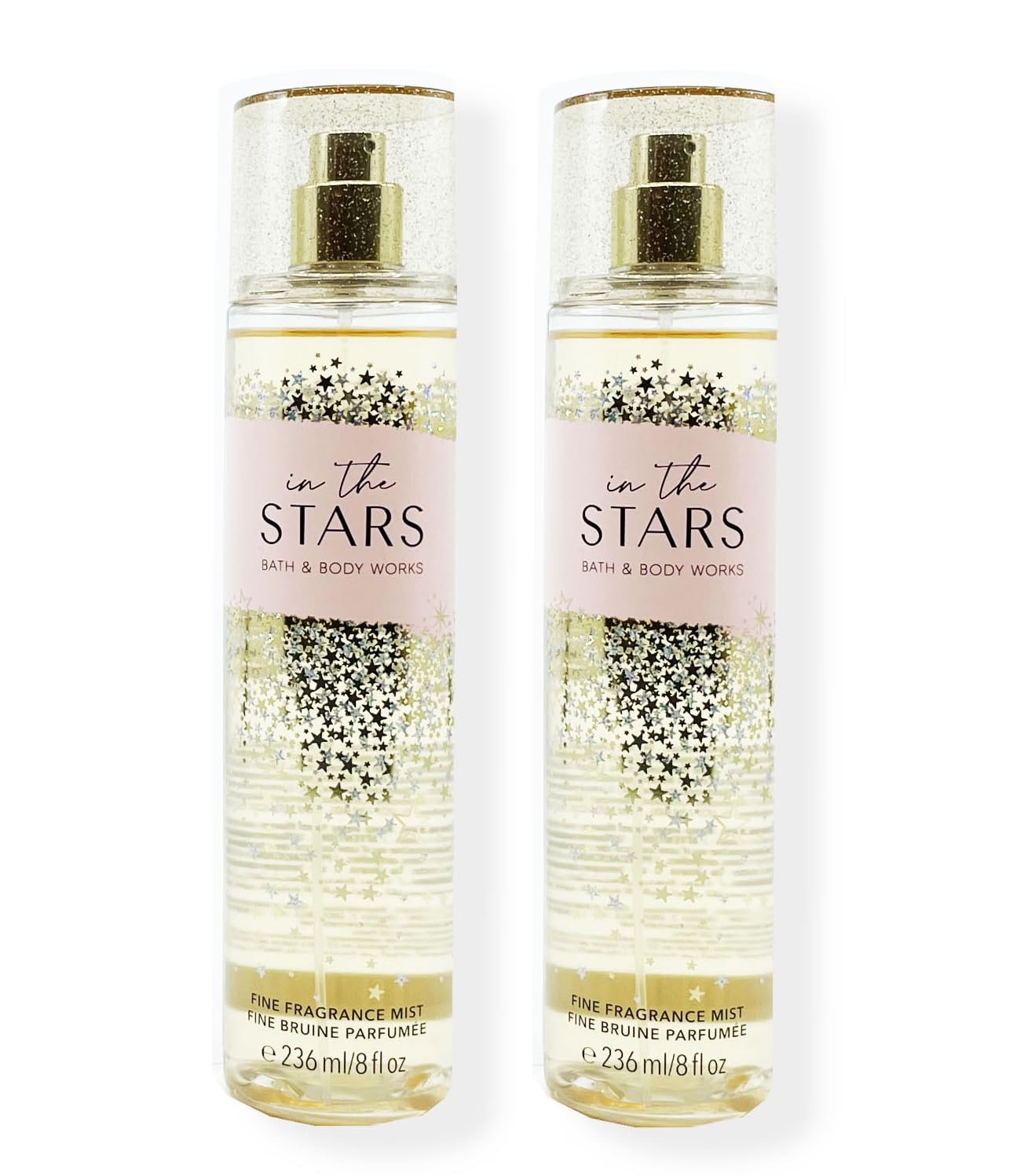 Bath & Body Works In the Stars gift set packaging, two mists for daily fragrance.