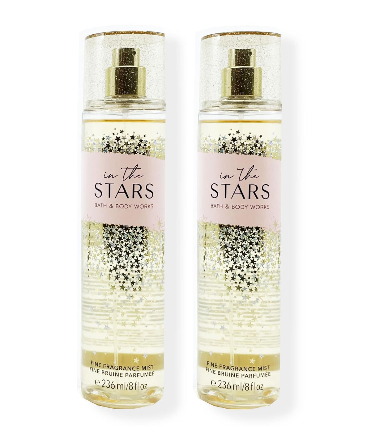 Bath & Body Works In the Stars gift set packaging, two mists for daily fragrance.