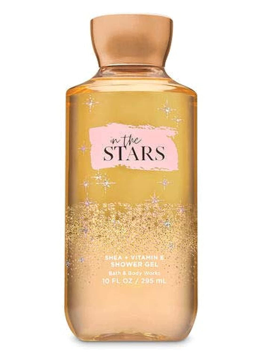 Bath & Body Works In The Stars Shower Gel bottle highlights a radiant fragrance for daily pampering