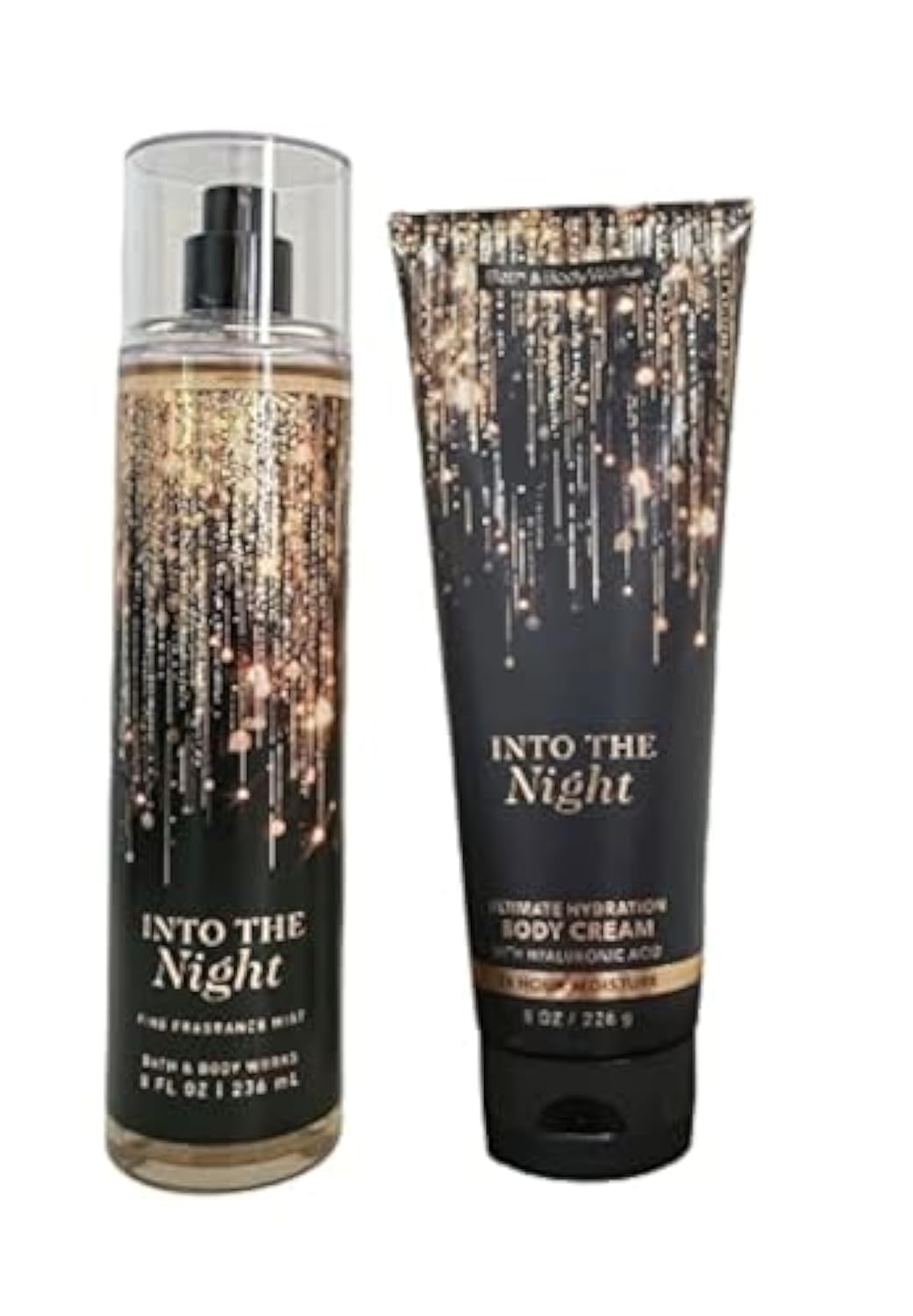 Bath & Body Works Into the Night fragrance mist for evenings out.