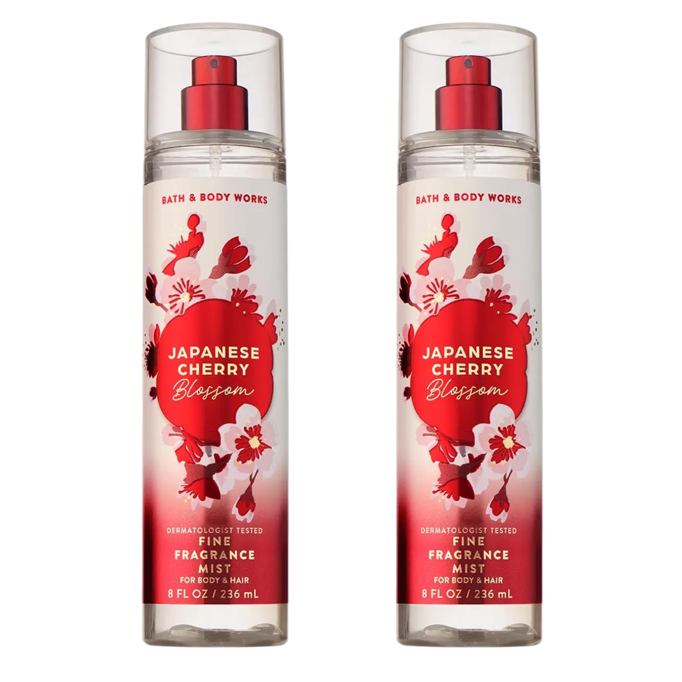 Bath & Body Works Japanese Cherry Blossom mist bottle with long-lasting floral scent
