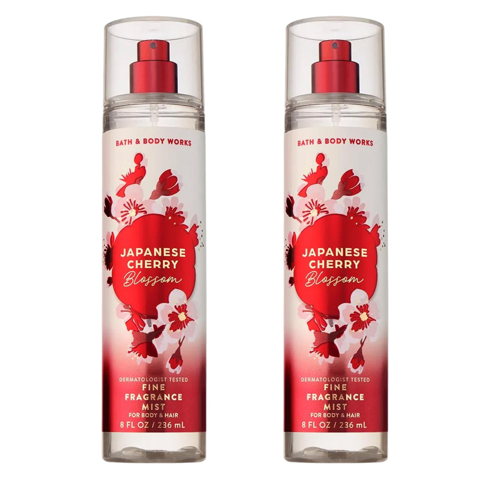 Bath & Body Works Japanese Cherry Blossom mist bottle with long-lasting floral scent