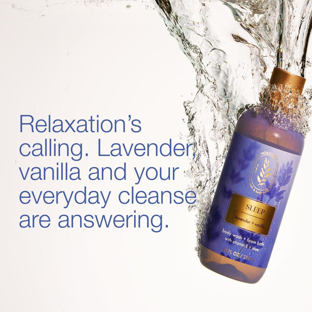 Bath & Body Works Lavender Vanilla aroma-relajante para una calma al instante.