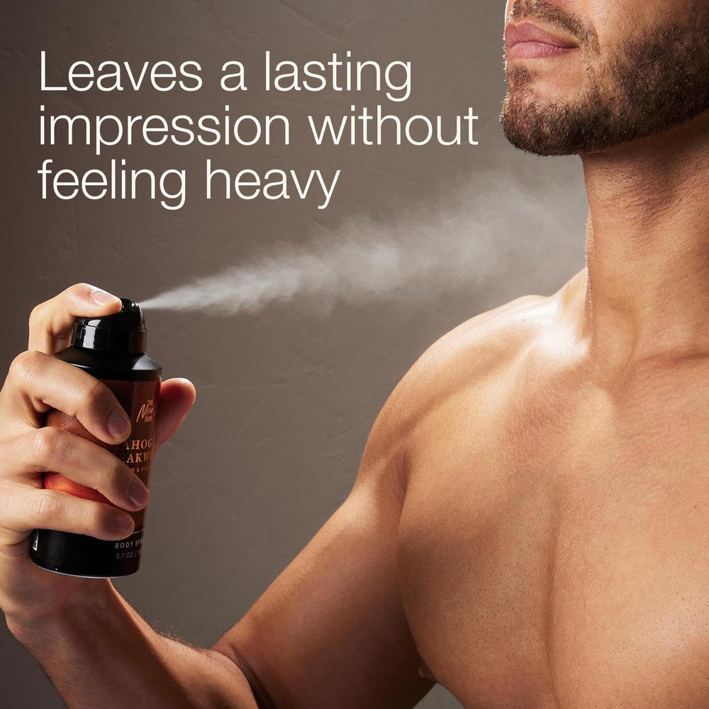 Bath & Body Works Mahogany Teakwood 8 oz men spray for daily wear and travel.