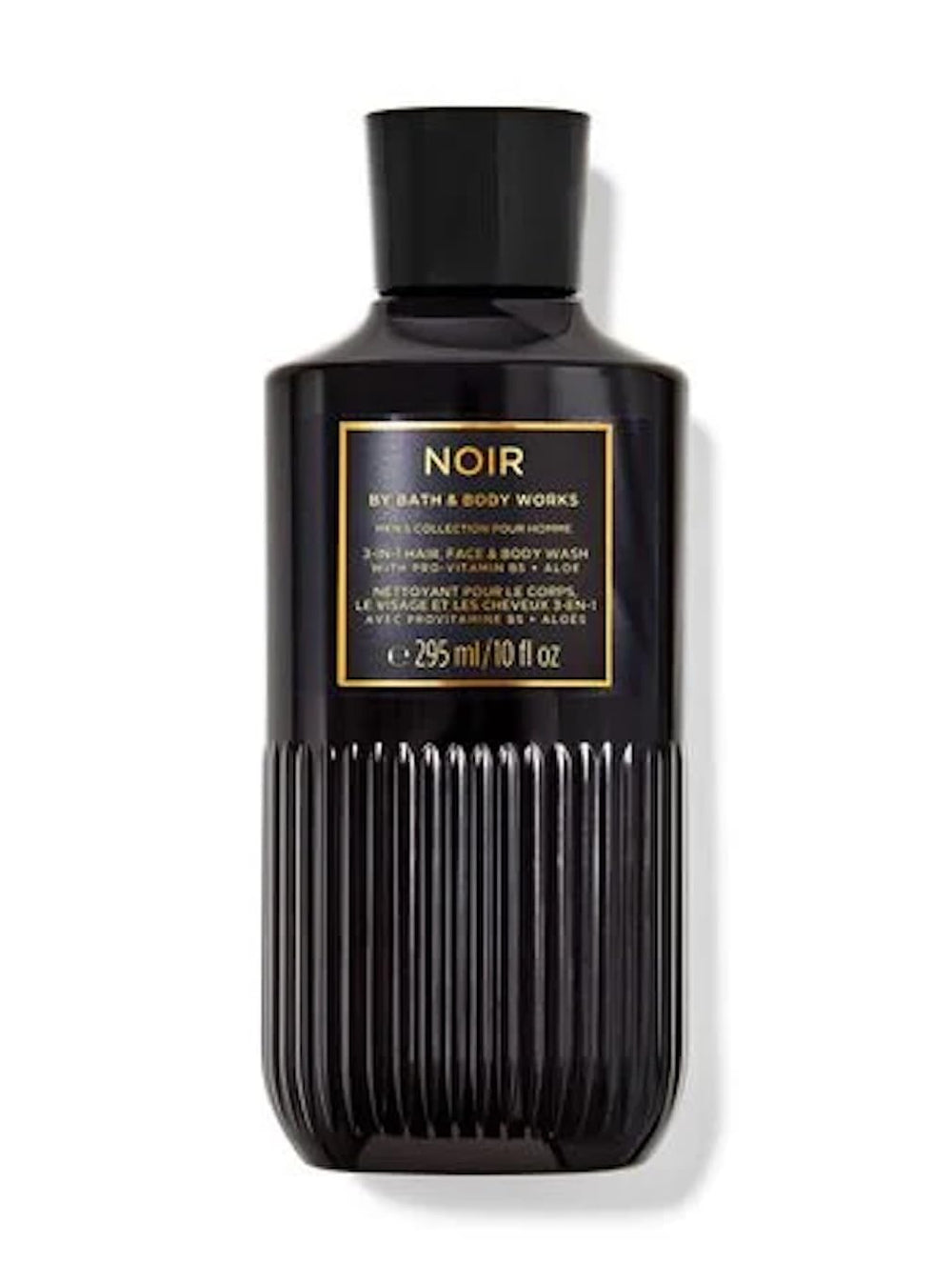 Bath & Body Works Noir 3-en-1, botella, perfecto para una limpieza rápida y un aroma fresco.