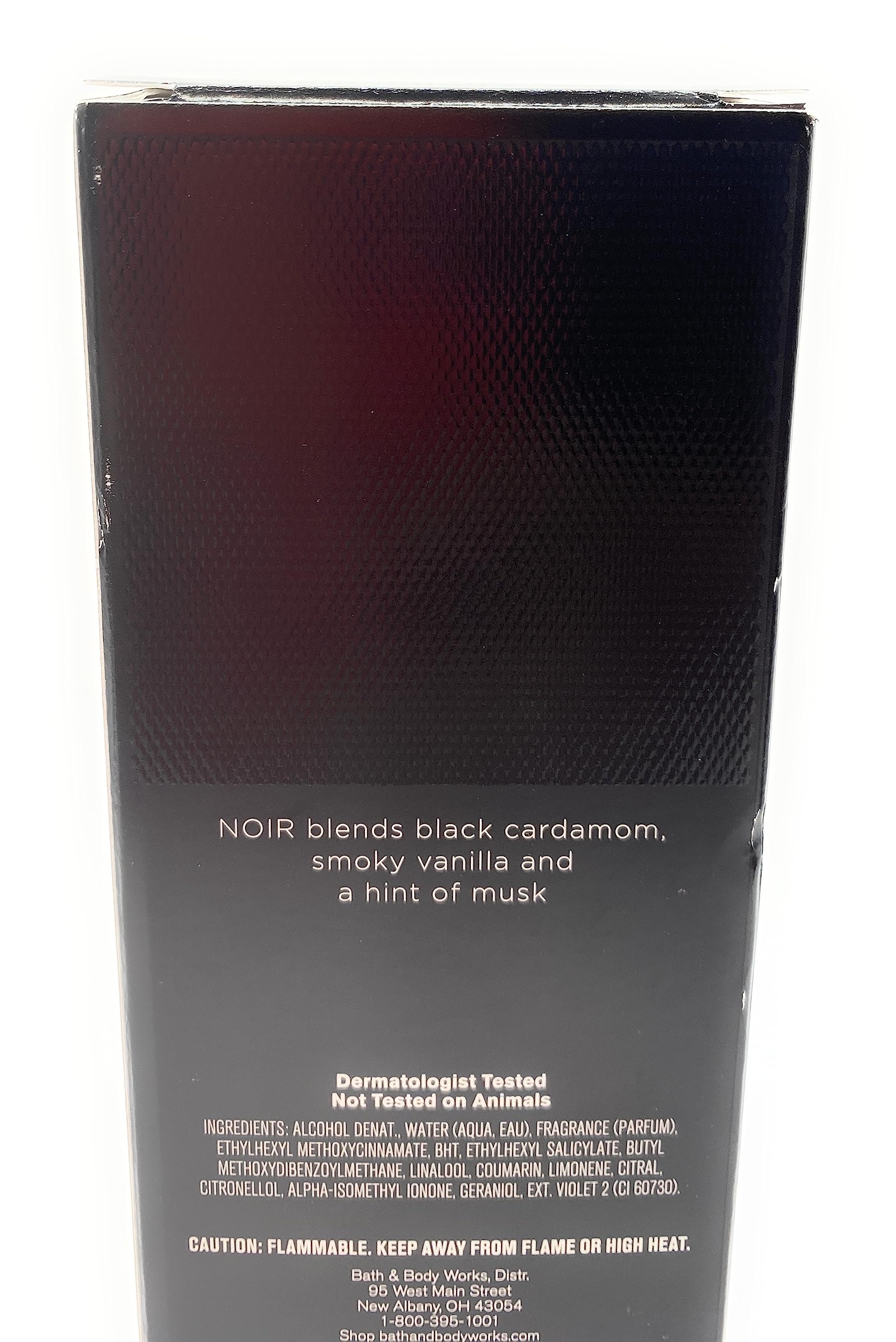 Bath & Body Works NOIR fragrance packaging shown for a gift-ready presentation.