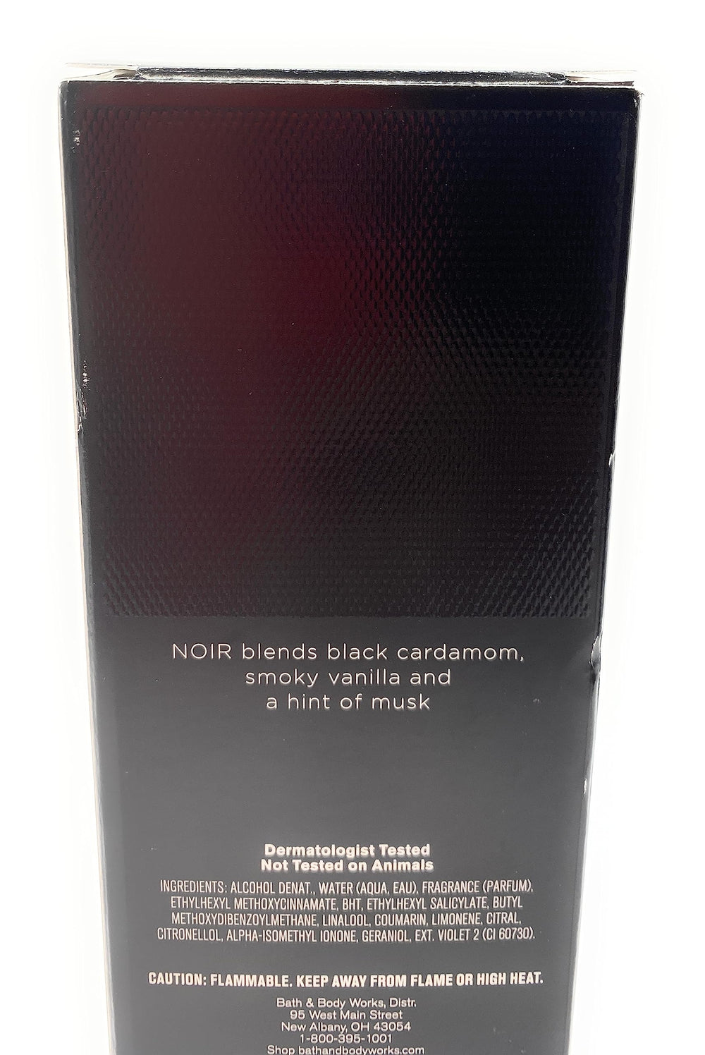 Bath & Body Works NOIR fragrance packaging shown for a gift-ready presentation.