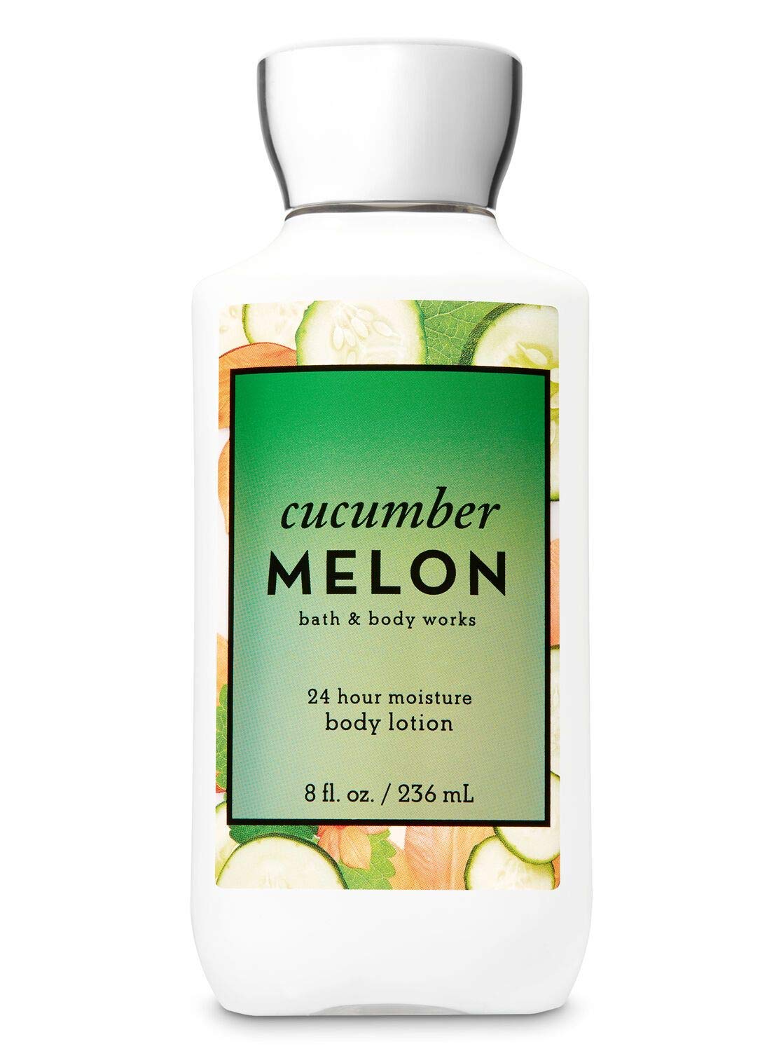 Bath and Body Works Shea Vitamin E Lotion bottle with cucumber melon for long-lasting hydration