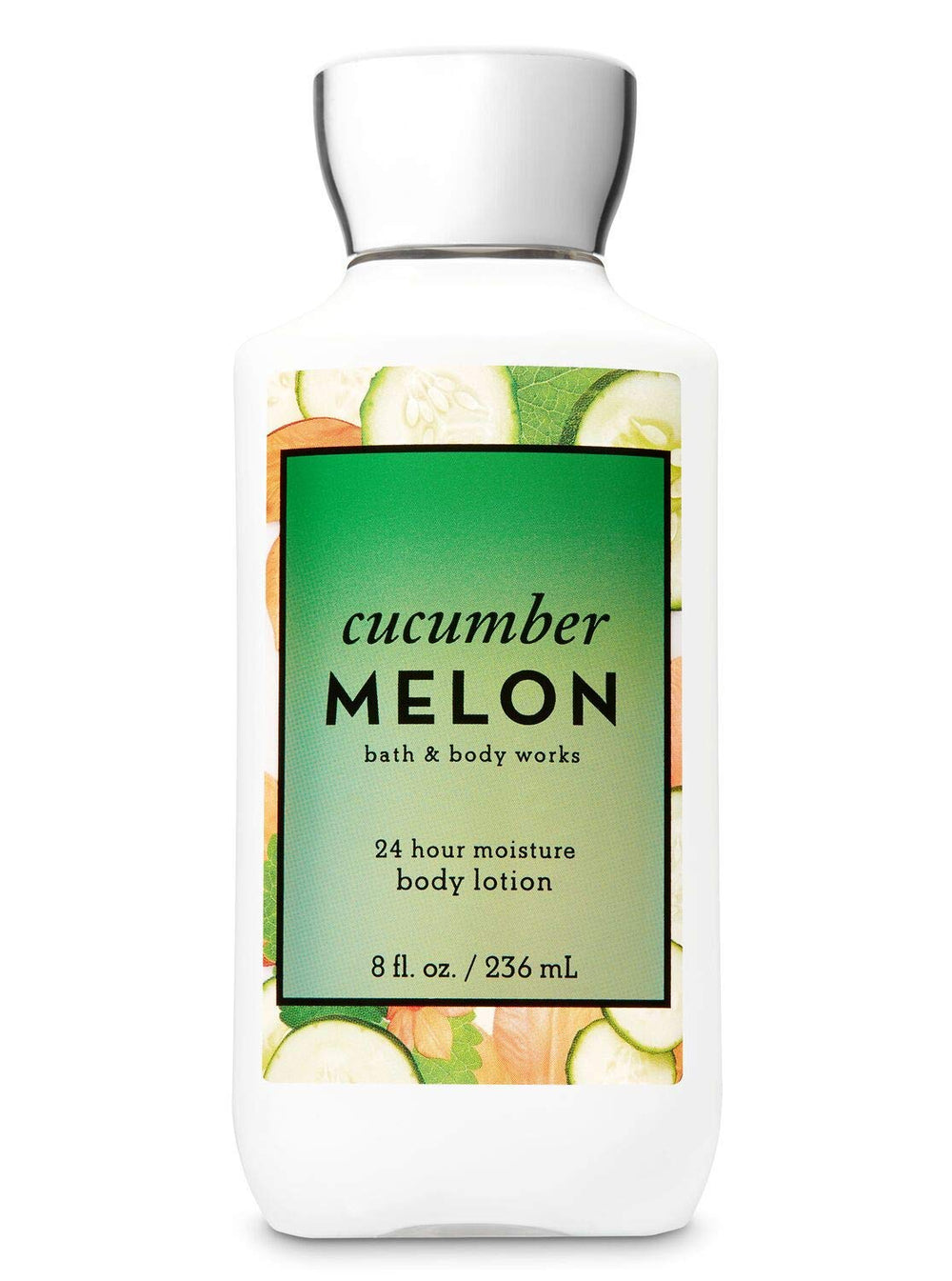 Bath and Body Works Shea Vitamin E Lotion bottle with cucumber melon for long-lasting hydration